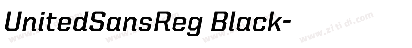 UnitedSansReg Black字体转换